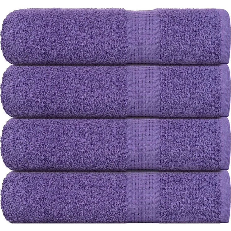 vidaXL Handtücher FROGN 4 Stk. Lila 50x100 cm 360 g/m² 136879 – Bild 1