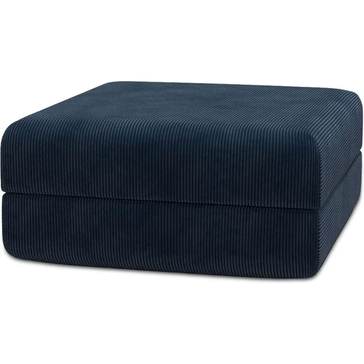 blauer Cordpouf