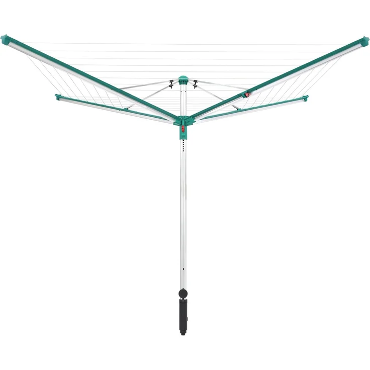 Leifheit 'Linomatic 500 Deluxe' Wäscheschirm, Easy-Lift-System, 50 m Leinenlänge, Aluminium,Kunststoff,Kunstfaser Silber/Grün, 231,9 x 231,9 x 174 cm cm – Bild 9