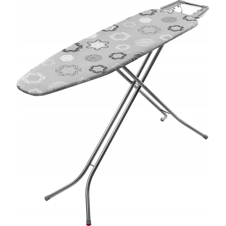 KADAX Bügelbrett 120 x 38 cm breit, Tischplatte, faltbarer Bügeleisenhalter – Bild 5