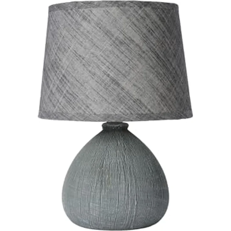 LUCIDE RAMZI - Tischlampe - Ø 18 cm - 1xE14 - Grau – Bild 3