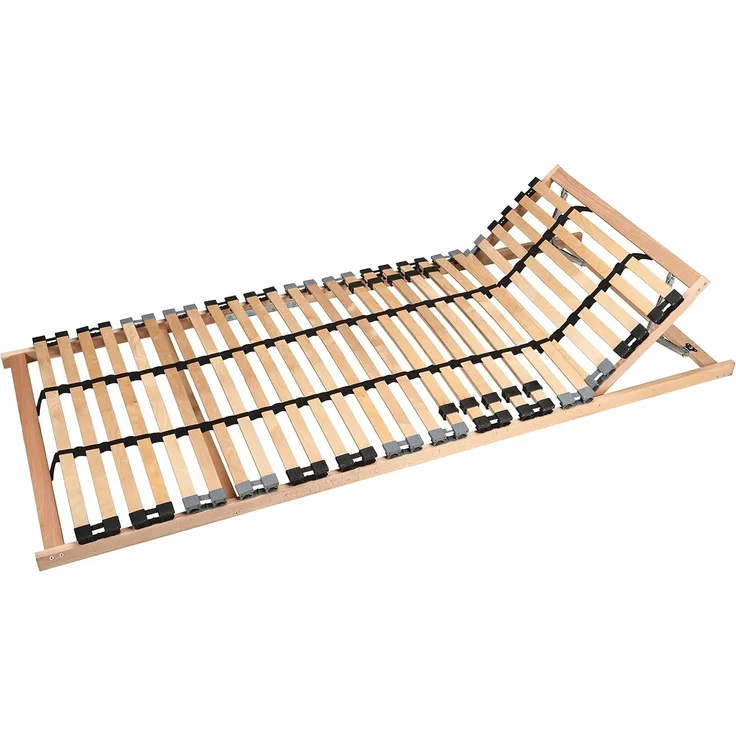 TAURO 22914 7 Zonen Lattenrost, 90x200 cm, Geeignet für alle Matratzen, Kopfteil verstellbar, Komfort Lattenrost mit 28 Leisten