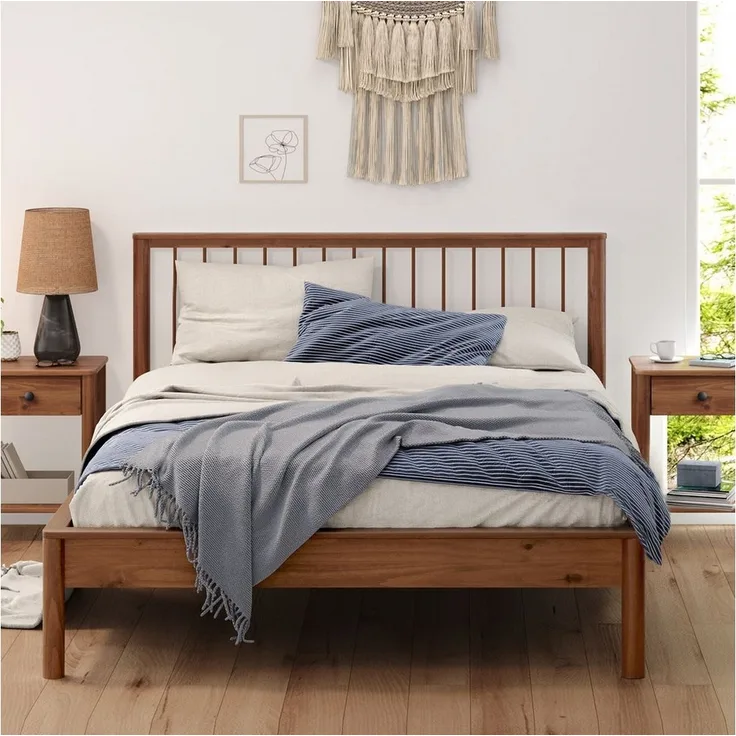 IDIMEX Massivholzbett APOANA, 140x200 Bett mit Lattenrost, modernes Holzbett mit Kopfteil aus Kiefer