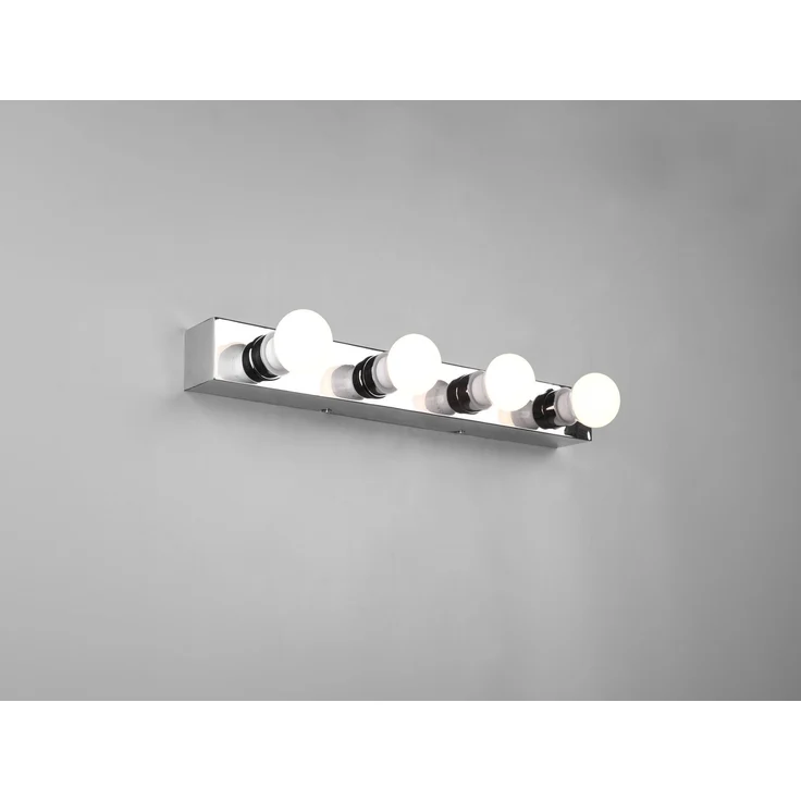 Retro LED Badezimmer Wandleuchte in Chrom 55cm - Spiegelleuchte – Bild 6