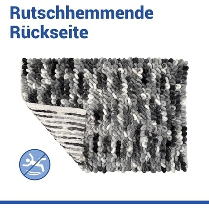 WENKO LERICI Badteppich 60 x 90 cm, Anthrazit – Bild 5