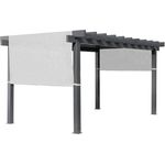 Sojag Yamba 1016 | Metall Pergola mit Sonnensegel