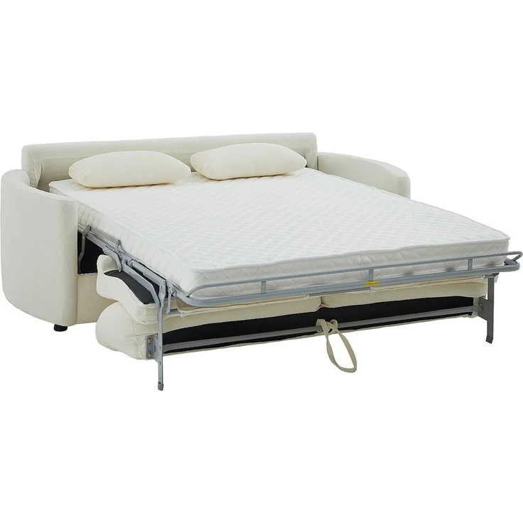 Vente-unique - BAGOMI - Schlafsofa - Plastik - Kunststoff (PVC) - Beige - 199 x 97 x 88 cm – Bild 6