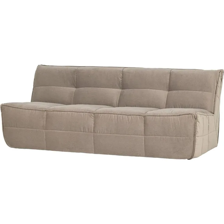 3-Sitzer Sofa Cluster - Samt Taupe