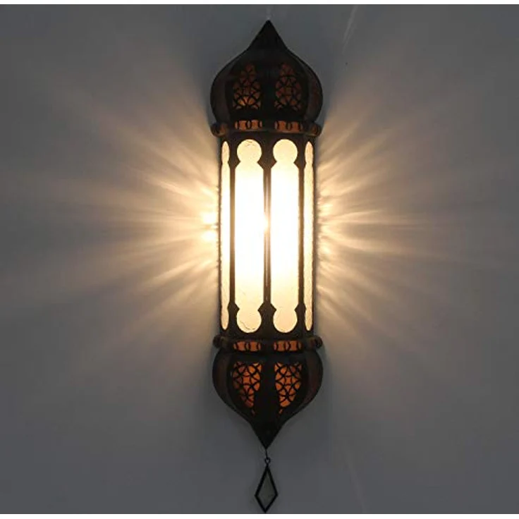 Marokkanische Wandlampe Ruya Weiß – Bild 4