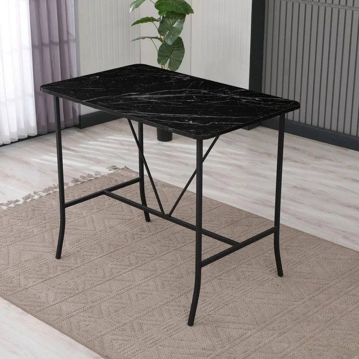 Skye Decor 'Retro - Black' Bartisch, Schwarz, 110 x 92 x 70 cm – Bild 2