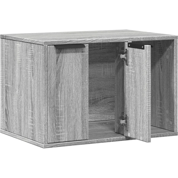 vidaXL Katzenklo Grau Sonoma 60x40x40 cm Holzwerkstoff 857729 – Bild 4