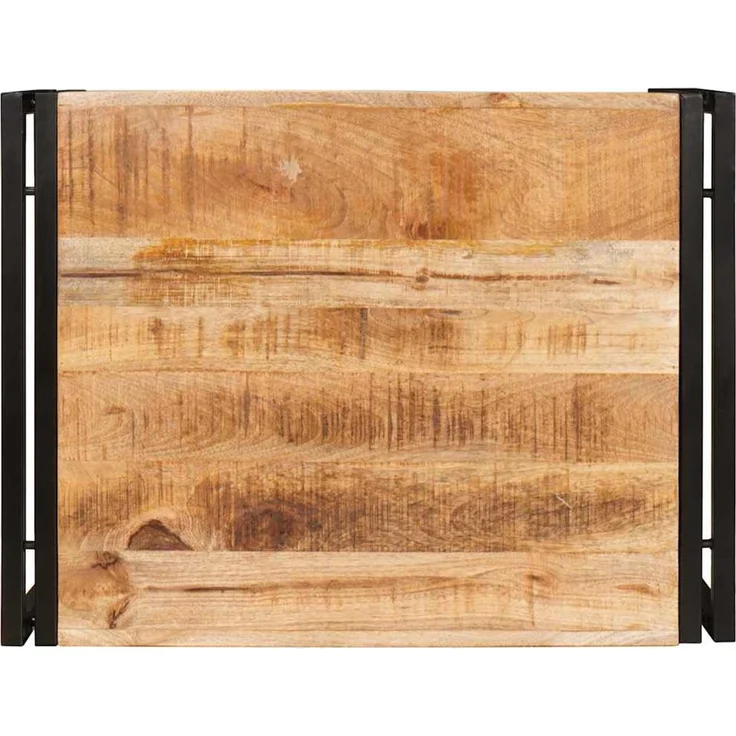vidaXL Badregal Braun 65 x 50 x 23 cm Massives rohes Mangoholz 4102754 – Bild 7