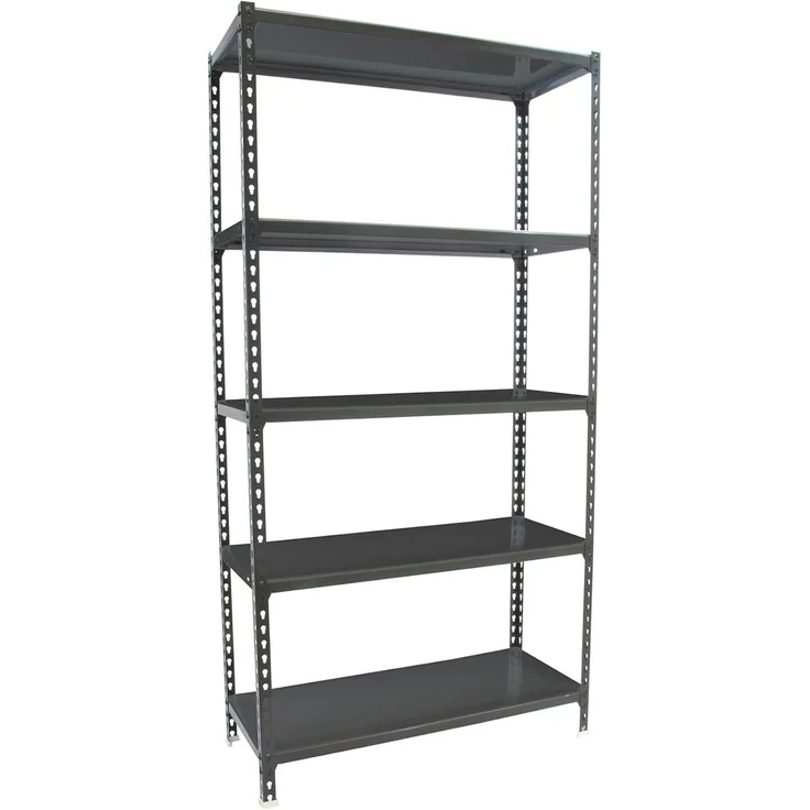 Simonrack Schwerlastregal, Lagerregal, 200 x 100 x 50 cm, Metallregal, Kellerregal, Biegestelle 180 kg, 5 Fachböden, Antracite - Simonclick – Bild 1