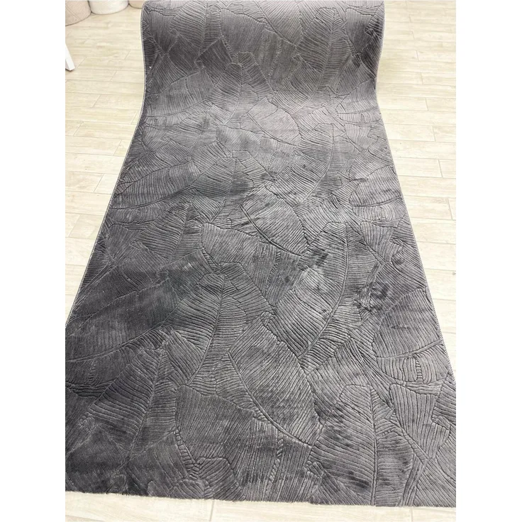 Rutschfester Gartenläufer 80 x 80 cm Polyester Grau 88687194 [en. casa]