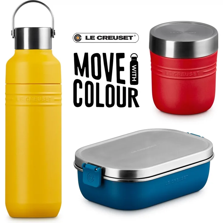 Le Creuset On the Go Teens-Set To-Go BUNT 3-tlg.