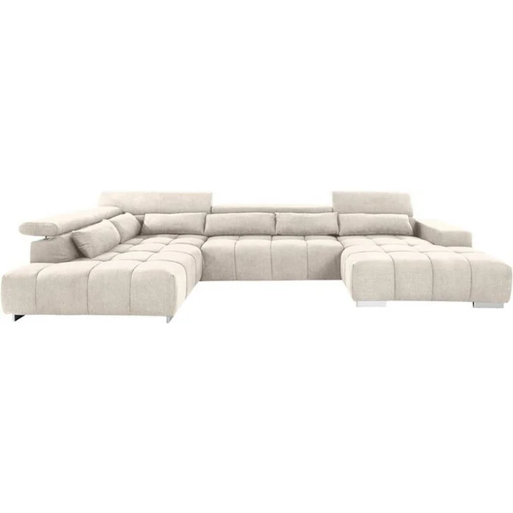 COTTA Wohnlandschaft Orion U-Form, mit Kopfteilverstellung und Zierkissen – Bild 4