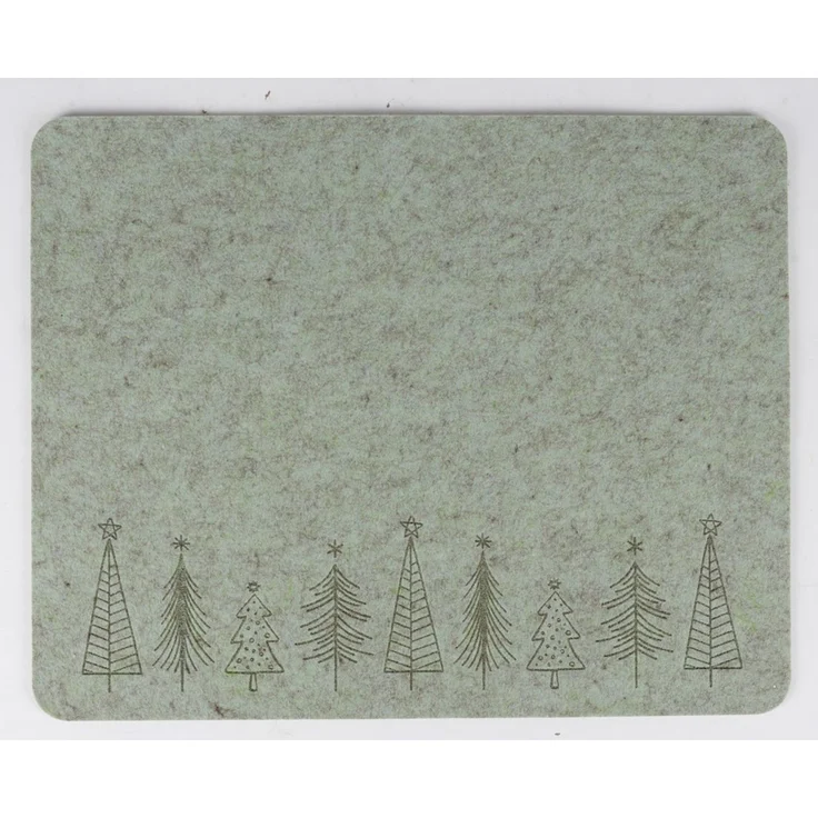 WH Filz-Platzset Baum-Design ca. 35x45 cm | dekoratives Platzset für Weihnachten, Festtagstafel und Tischdekoration | 24 Stück – Bild 3