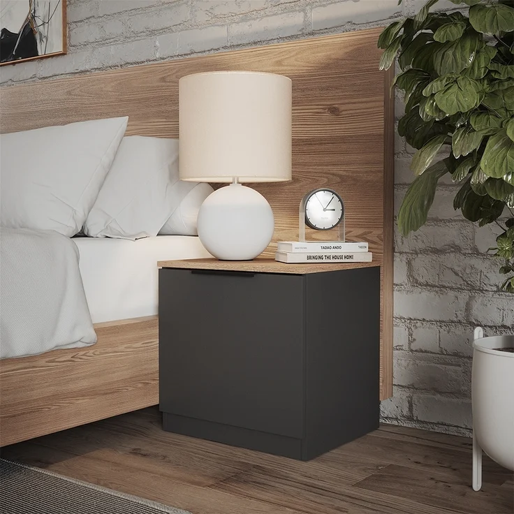 Nachttisch Betti Anthrazit/Sonoma 50 x 50 cm Vicco – Bild 4