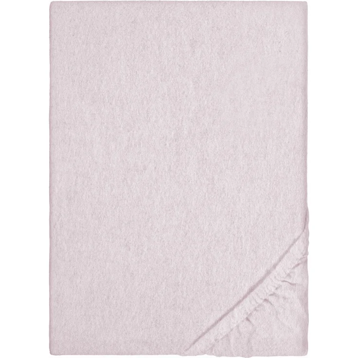 biberna Melange-Flanell Spannbetttuch 0841380 MELANGE UNI, rose, 1x 90x190 cm - 100x200 cm – Bild 1