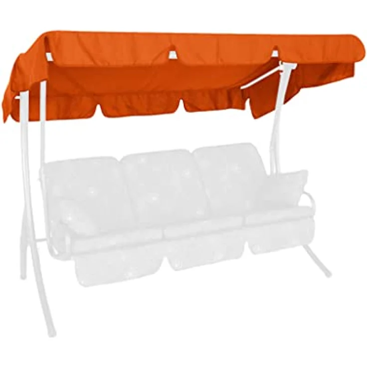 Angerer Freizeitmöbel Sonnendach für 3-Sitzer Hollywoodschaukel Swingtex terracotta, wasserabweisend, lichtbeständig, waschbar bei 30° C, 210 x 145 cm – Bild 2