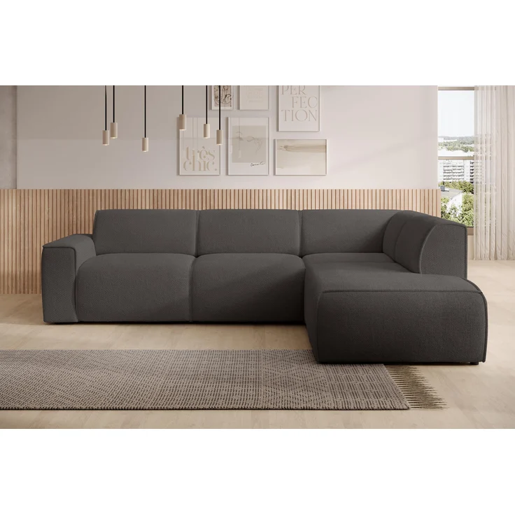 AX LIVING Couch Sofa L Form Didim L Grau – 292 cm, stilvoll & bequem R – Bild 2