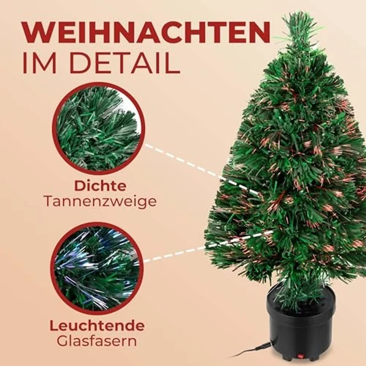 Casaria Künstlicher Weihnachtsbaum, autom. Farbwechselspiel – Bild 5
