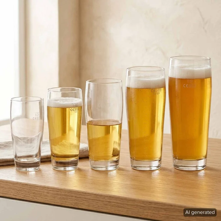 Van Well Willi Becher 0,5 l geeicht 6er Set – Bild 3