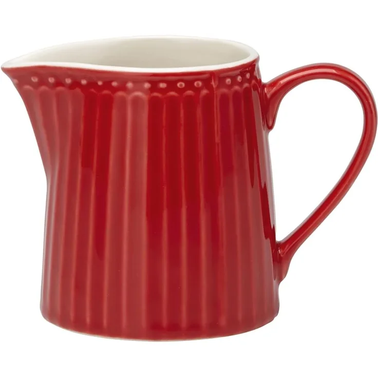 Greengate Milchkännchen Alice Red Steingut Rot