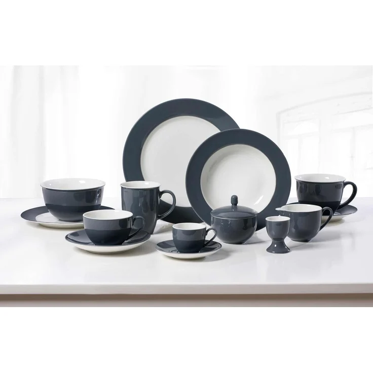 Ritzenhoff & Breker DOPPIO Milchkaffeetasse 350 ml anthrazit 6er Set – Bild 3