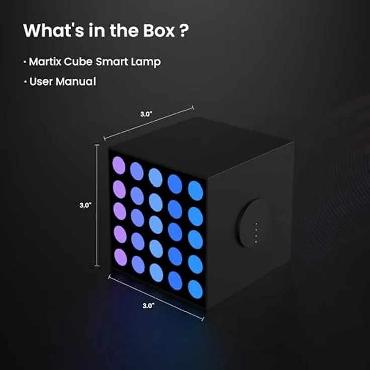 Yeelight Cube Intelligente Tischleuchte Wi-Fi/Bluetooth Schwarz Multi 802.11b 802.11g Wi-Fi 4 (802.11n) 2 4 GHz – Bild 7