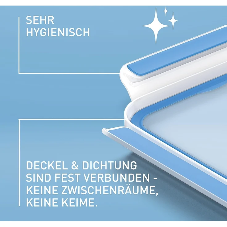 Emsa Frischhaltedose Clip & Close, Kunststoff, (Set, 10-tlg, 5 Frischhaltedose mit Deckel), dicht, hygienisch, unbedenklich, spülmaschinengeeignet – Bild 3
