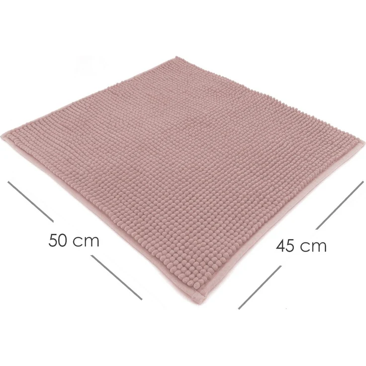 heimtexland Badematte Badvorleger Chenille Badteppich Duschvorleger, rutschhemmend beschichtet, Fußbodenheizung geeignet, schnell trocknend, strapazierfähig, fußbodenheizungsgeeignet, rutschfest, saugstark, Polyester, rechteckig, 50x80 cm, Hochflor, su... – Bild 2