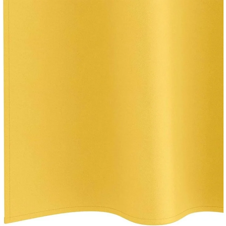 vidaXL Verdunkelungs-Vorhänge mit Ringen 2 stk. Senfgelb 245 x 140 cm 4107396 – Bild 9