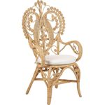 Pfauenstuhl CARRARA Rattan Natürlich