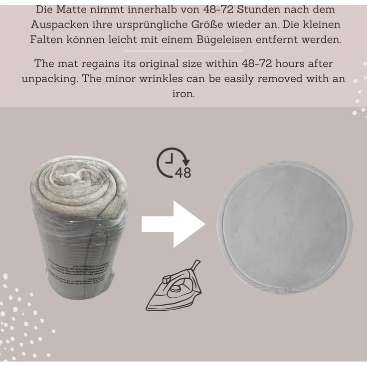 Hakuna Matte Kinderteppich mit Memory-Schaum, dicke & weiche Spielmatte 2,5 cm, Krabbelmatte, Höhe: 25 mm, Extra weich, Roll-_oder_faltbar, Hypoallergen, Schaumstoff – Bild 6