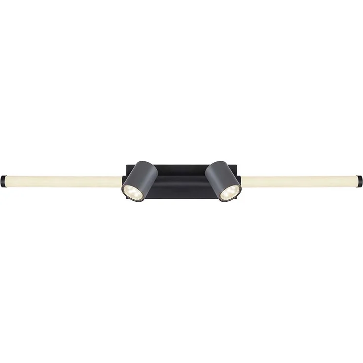 LED Deckenleuchte, schwarz, bewegliche Spots, L 80,4 cm – Bild 6