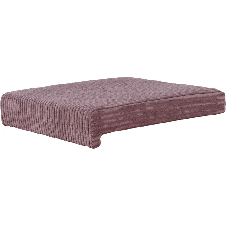 Lycce Bankauflage Klemmkissen mit Leiste - Cord, Polsterung, rutschfest Altrosa 8x40x38cm – Bild 1