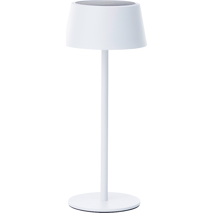 Brilliant Picco Solar Tischlampe Outdoor 30cm Weiß - LED Außentischleuchte mit USB & Akku, Dimmbar in 3 Stufen, IP44 Wassergeschützt