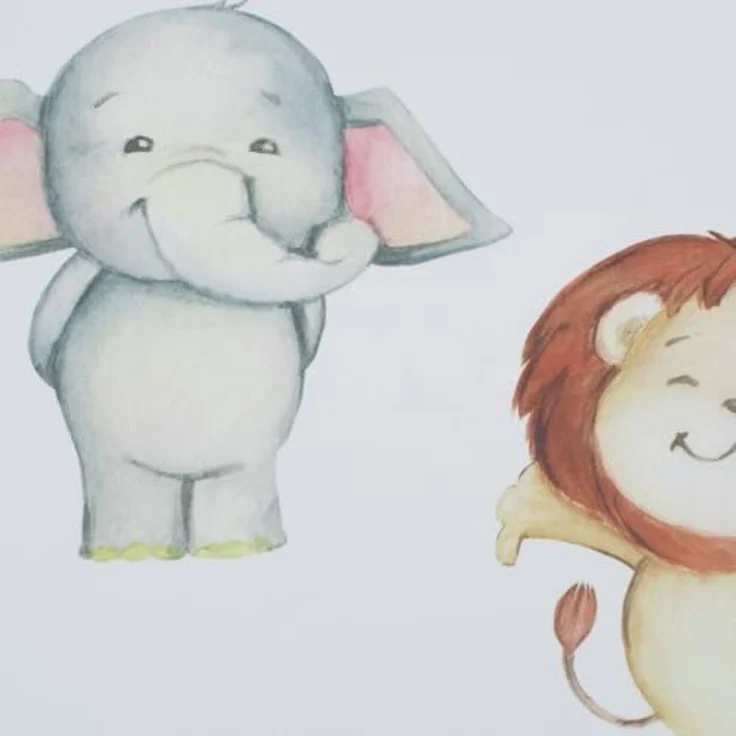 Delindo Lifestyle Scheibengardine Kinderzoo (1 St), Schlaufen, halbtransparent, Voile, mit Schlaufenaufhängung für die Küche – Bild 6