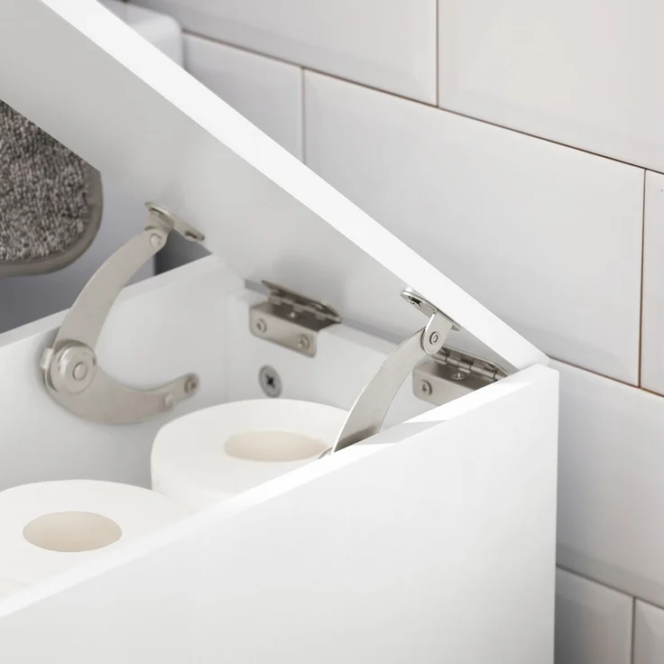 SoBuy BZR111-W Badunterschrank, MDF, Lackiert, Weiß, 60 x 75 x 17 cm – Bild 9