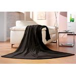 Wohndecke Memphis, Gözze, in tollen Unifarben, Kuscheldecke