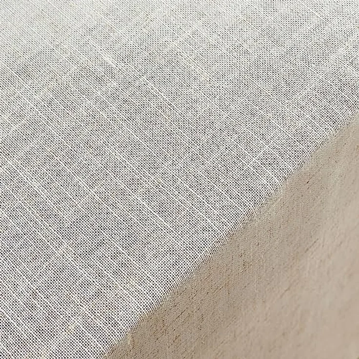Laura Ashley Dothan Luxuriöse Tischdecke aus Leinenmischung für formelle Abendessen, Urlaub, Hochzeit oder Party, 152,4x213,4 cm, Taupe – Bild 4