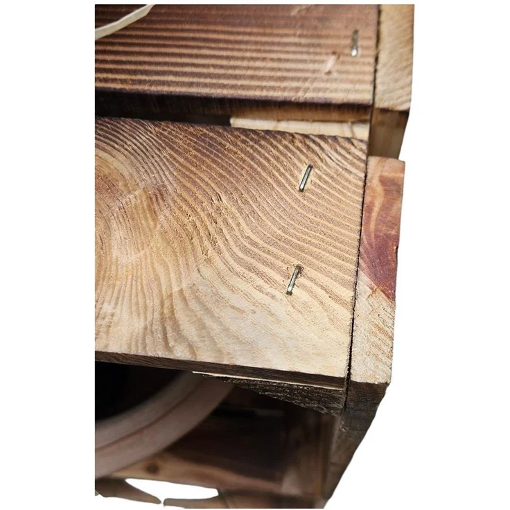 Holzkiste Obstkiste Weinkiste neu geflammt 50 x 40 x 30cm massiv und robust – Bild 7