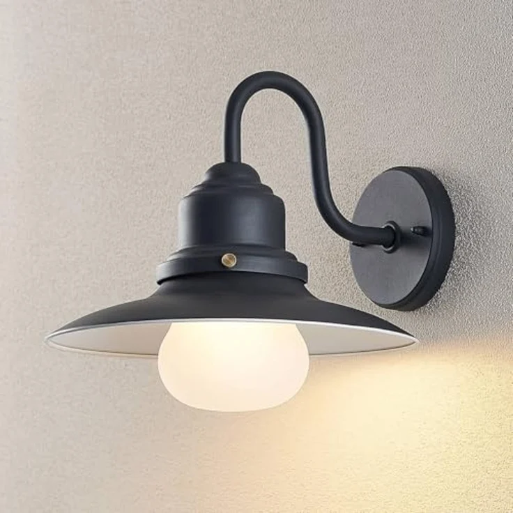 Lindby Außen-Wandleuchte Roisin, Metall, Alu IP44, 1 x 60 W – Bild 3