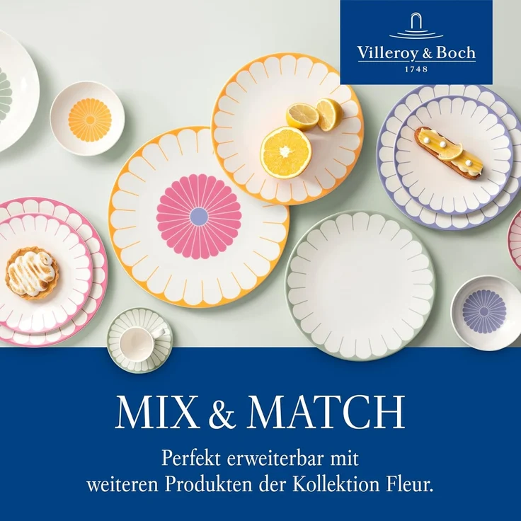 Villeroy & Boch Fleur Vert Speiseteller ø 26,6 cm – Bild 6
