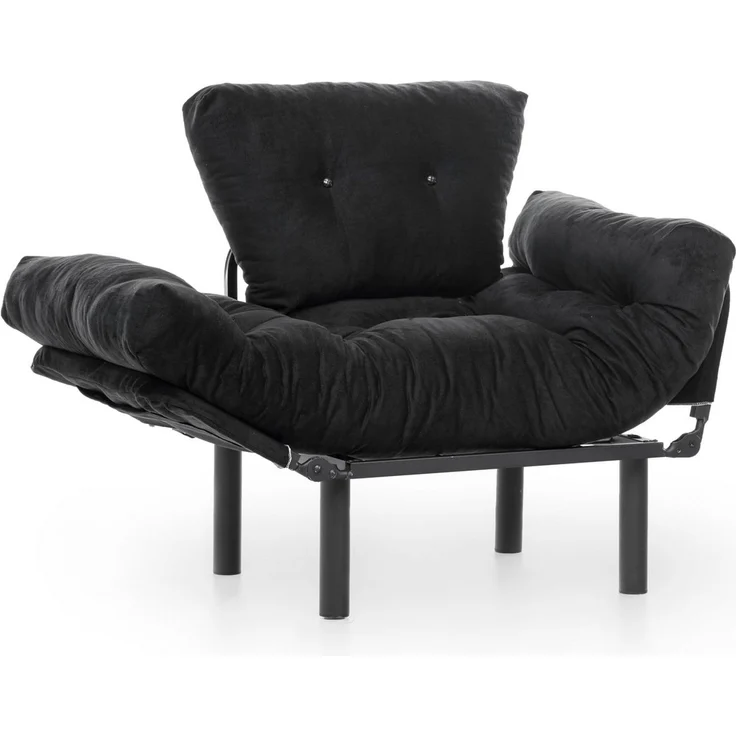 Hanah Home 'Nitta Single - Black' Ohrensessel, Schwarz, 95 x 85 x 70 cm – Bild 6