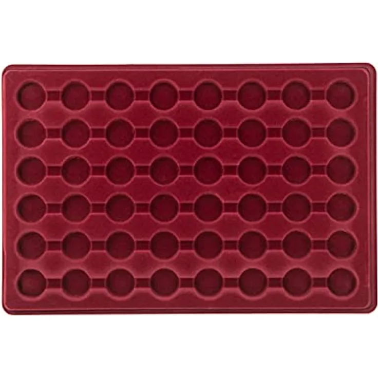 MC. Sammler Aufbewahrungsbox MC. Sammler Münztableau mit Schutzdeckel, Münzkoffer, Münzkassette, 48 Fächer - 27mm Ø