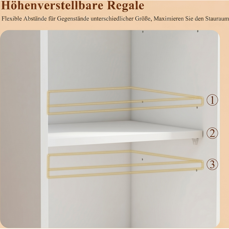 Vitrine mit LED-Beleuchtung, modernes Bücherregal mit Glastüren und 2 Schubladen, Vitrine für Sammlerstücke, moderner Stil mit goldenen Griffen, weiß–H165/B40/T35cm--Weiß--40x35x165cm--YOUDENOVA – Bild 9