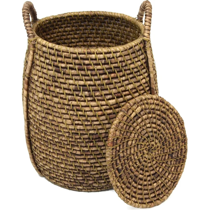 Wäschekorb Oriental Heat Box Aufbewahrungskorb Schale Korb Flechtkorb Ø 43 cm – Bild 2