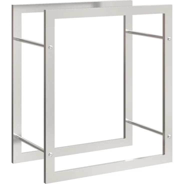 vidaXL Brennholzregal 50x28x56 cm Edelstahl 357859 – Bild 2